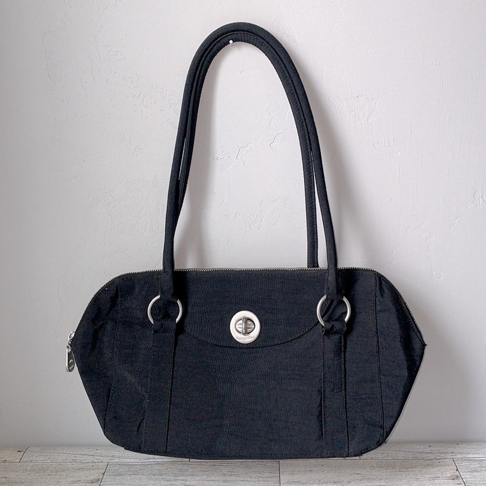 Baggallini Black Shoulder Tote Bag